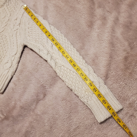 FCUK Kalina Cable Knit Jumper Sweater in Classic Cream - Picture 11 of 14